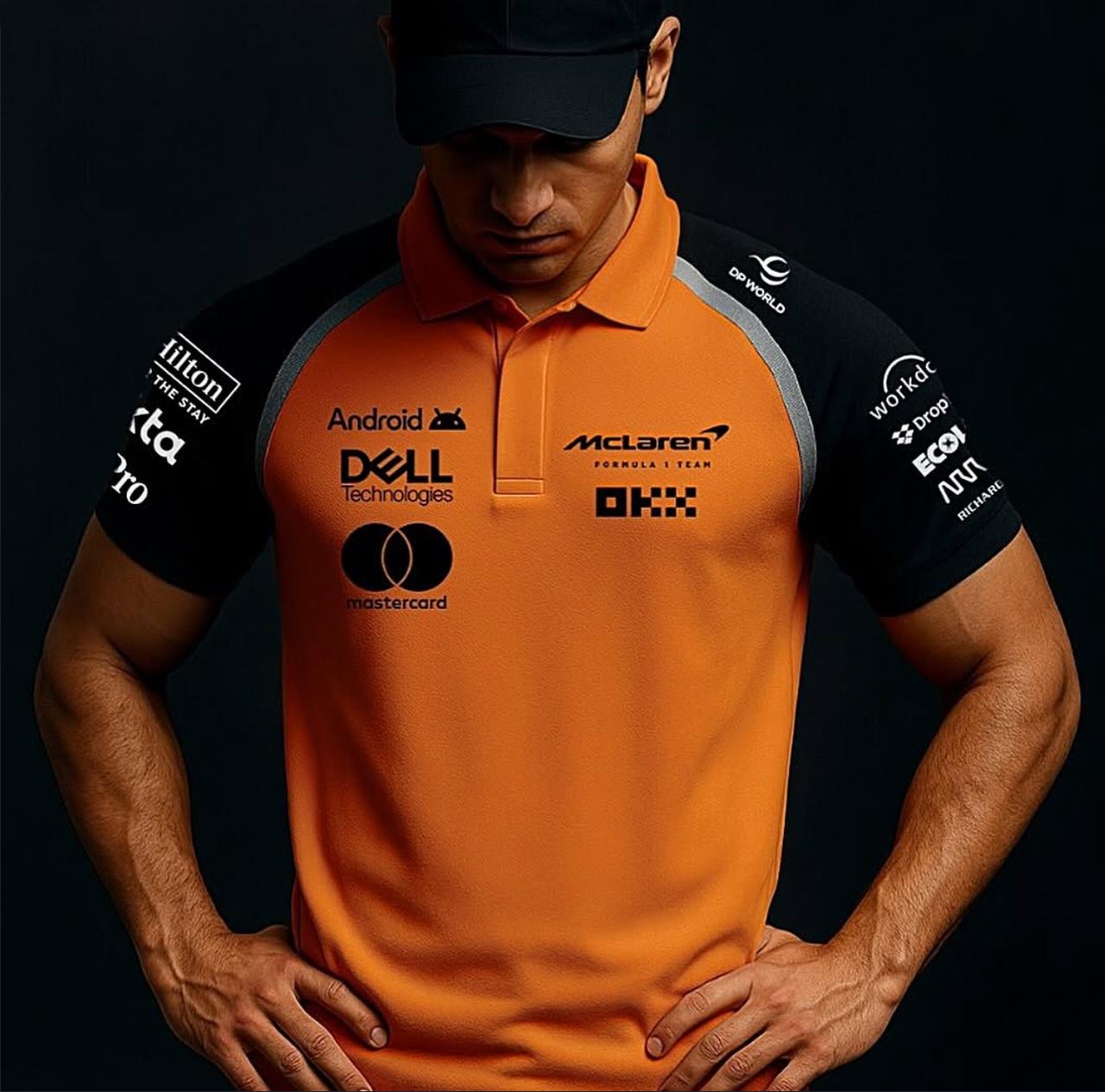 McLaren 2025 Team Polo オレンジ/ブラック 2025 Team Polo - McLaren F1 | Fuel For Fans