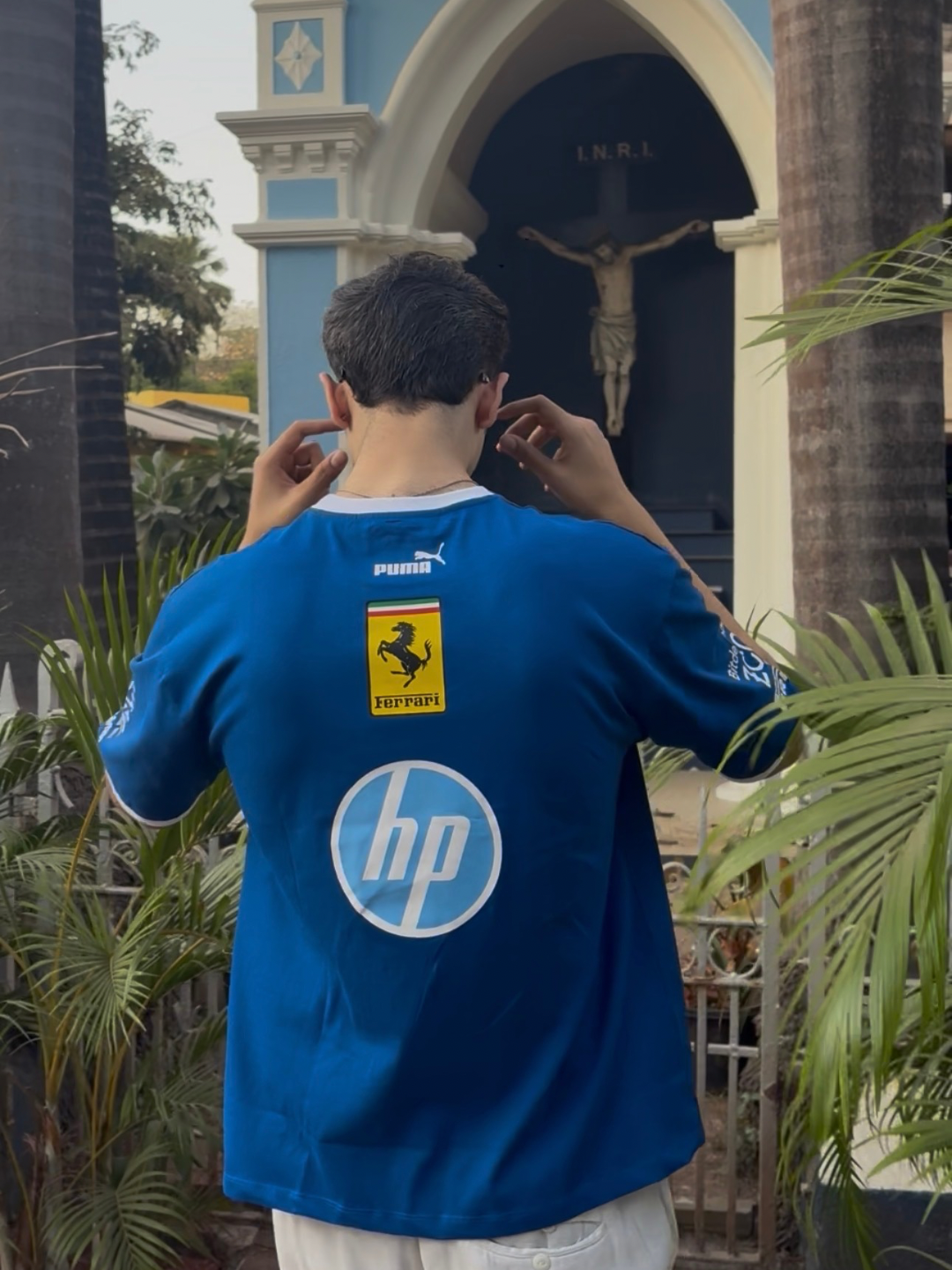 Oversized Pure Cotton Terry Scuderia Ferrari HP 2025 Monza Limited Edition 240GSM Tee